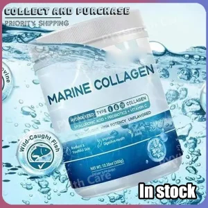 Marine Collagen Peptides Powder - Type I III Collagen with Probiotics