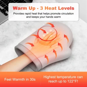 Electric Hand Massager Glove with Heat & Compression