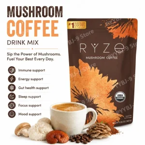 Organic Mushroom Blend Powder Lion's Mane Reishi,