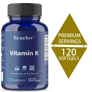 Vitamin K2 Supplement - Supports Bone Density, Teeth, Skin, Heart Health and Immunity