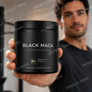 Black Maca Root Extract Supplement for Men Women Energy Mood Stress Support