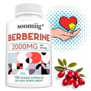 Berberine Capsules 2000mg, Supports Cardiovascular Health