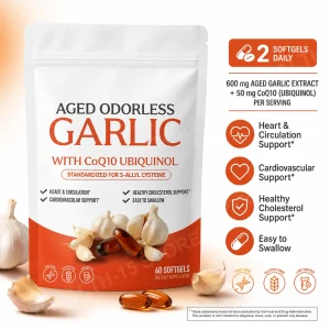 Odorless Aged Garlic Extract Softgels